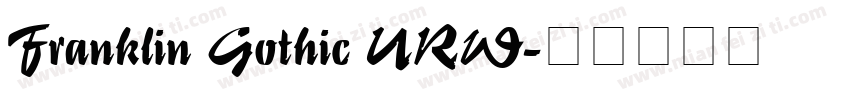 Franklin Gothic URW字体转换